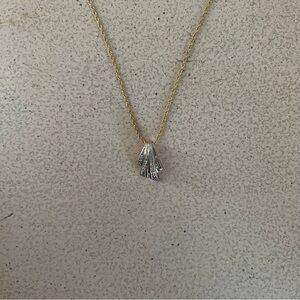 Gold necklace with crystal pendant | jewelry gift romantic